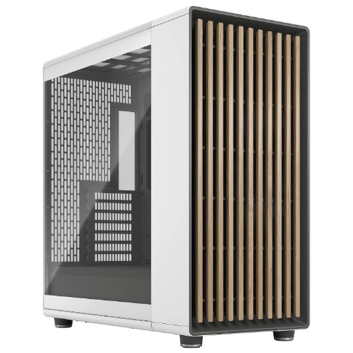 Изображение Корпус компьютера Fractal Design North XL белого цвета с прозрачными панелями Chalk White TG Clear.
