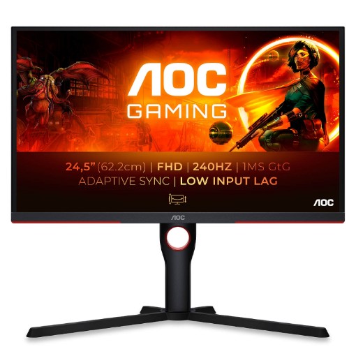 תמונה של מסך מחשב לגיימינג AOC 24.5" 25G3ZM VA FHD 240Hz 0.5ms 25G3ZM-BK