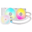 Изображение Жидкостное охлаждение для процессора Corsair iCUE LINK TITAN 240 RX RGB AIO белого цвета.