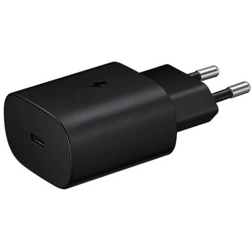 Изображение Быстрое зарядное устройство Samsung Super Fast Travel Charger 25W черного цвета.