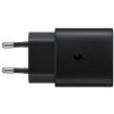 Изображение Быстрое зарядное устройство Samsung Super Fast Travel Charger 25W черного цвета.