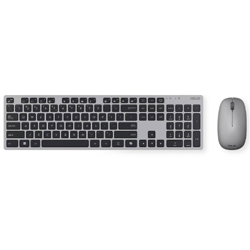 Изображение Беспроводной набор клавиатуры и мыши Asus W5000 серый.