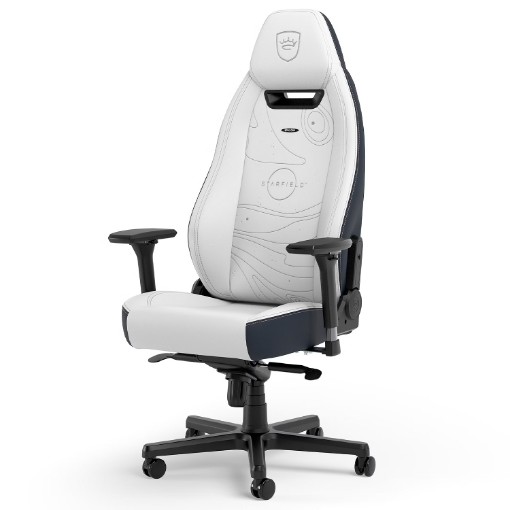 Изображение Кресло для руководителей Noblechairs LEGEND Starfield Edition белого/темно-синего цвета.