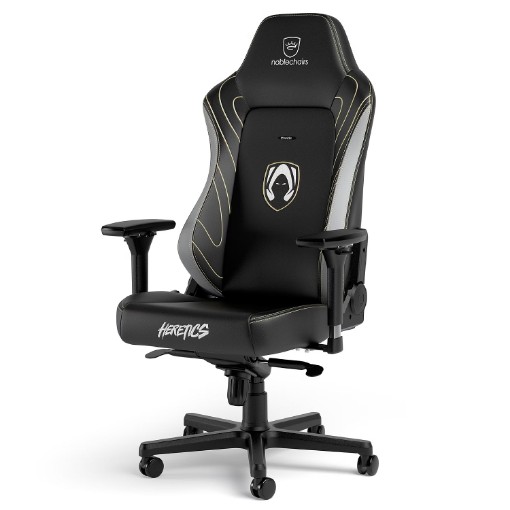Изображение Игровое кресло Noblechairs HERO Team Heretics Edition черного цвета.