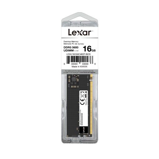 Изображение Оперативная память RAM Lexar DIMM 16GB DDR5 5600Mhz CL46.