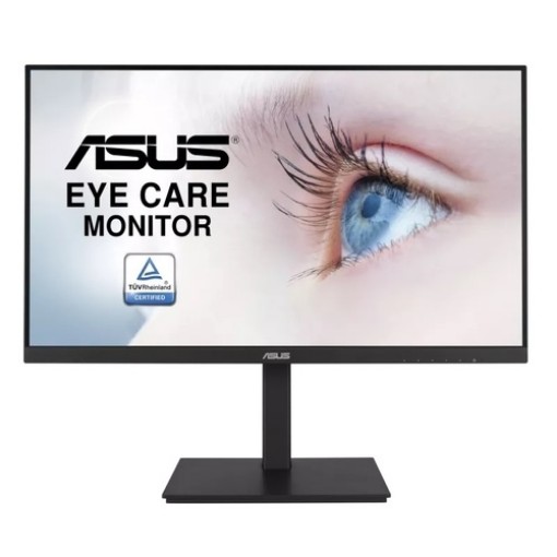 תמונה של מסך מחשב ASUS VA24EQSB-W בגודל 23.8" עם רזולוציית FHD בצבע לבן