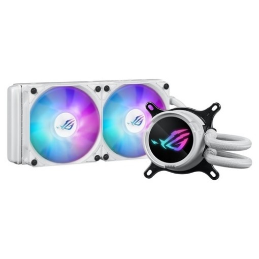 Изображение Кулер с жидким охлаждением ROG Strix LC III 240 ARGB White Edition от компании ASUS.