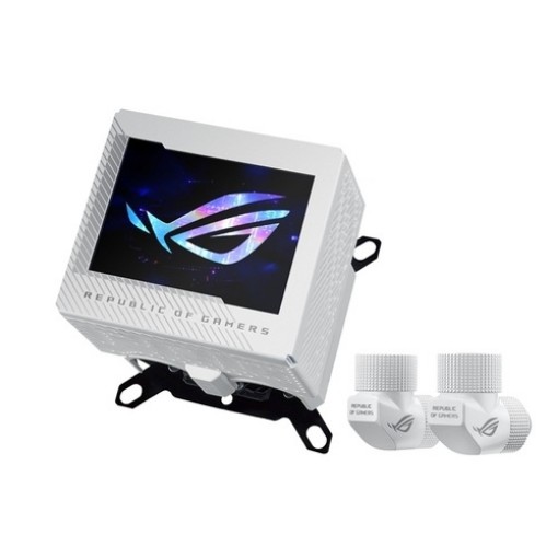 Изображение Кулер с жидким охлаждением ROG Ryujin III WB White Edition от ASUS белого цвета.