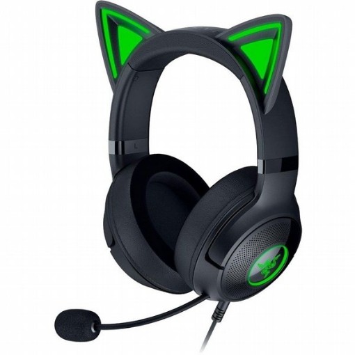 תמונה של אוזניות גיימינג Razer Kraken Kitty V2 שחורות