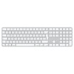 Picture of Apple Magic Keyboard with Touch ID and numeric keypad in white/silver color.