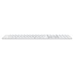 Picture of Apple Magic Keyboard with Touch ID and numeric keypad in white/silver color.