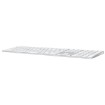 Picture of Apple Magic Keyboard with Touch ID and numeric keypad in white/silver color.