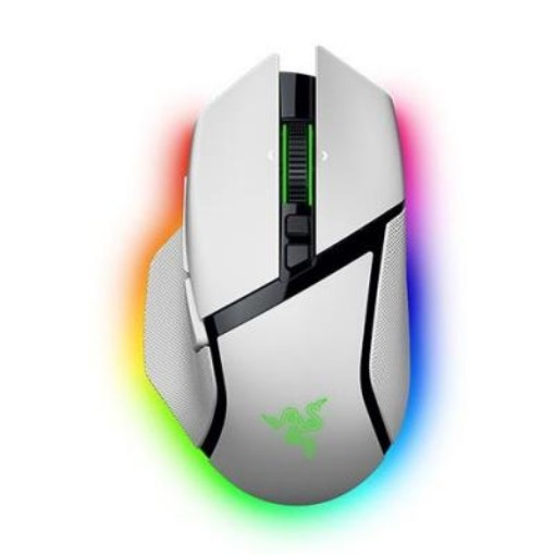 תמונה של עכבר גיימינג אלחוטי Razer Basilisk V3 35K RGB בצבע לבן