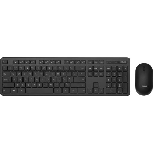 Изображение Беспроводной комплект ASUS CW100 - клавиатура и мышь черного цвета.