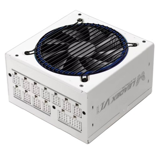 תמונה של ספק כוח Super Flower Leadex VI PRO 1000W PCIe 5.1 Platinum White SF-1000F14PE-WH
