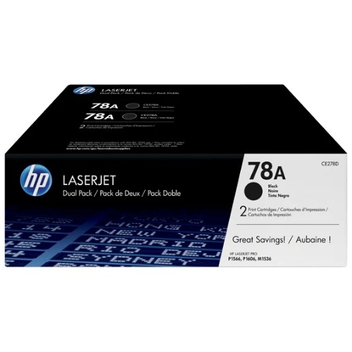 Изображение Пара тонеров HP P-1566 оригинал CE278-AF CE278AF.