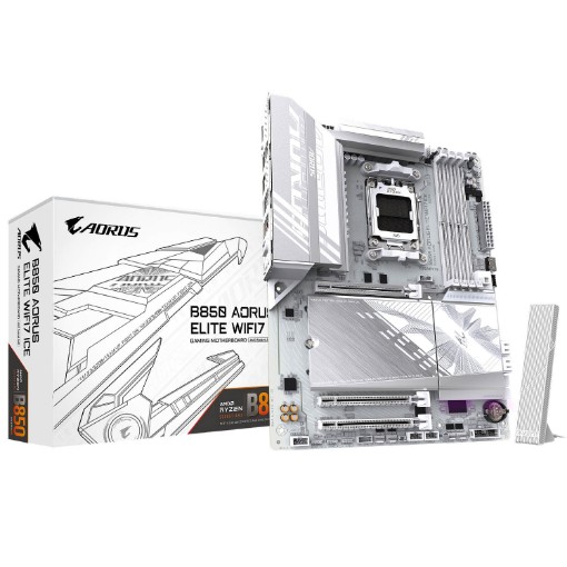 תמונה של לוח אם Gigabyte B850 AORUS ELITE WIFI7 ICE