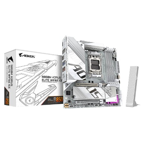 תמונה של לוח אם Gigabyte B850M AORUS ELITE WIFI6E ICE