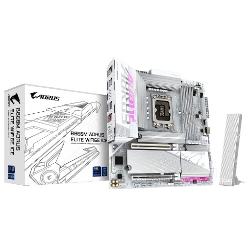 Изображение Материнская плата GIGABYTE B860M AORUS ELITE WIFI6E ICE.