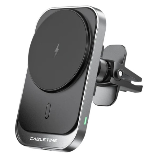 Изображение Беспроводное магнитное зарядное устройство для автомобиля CABLETIME Magsafe 15W.