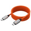 תמונה של כבל CABLETIME USB-C 240W Magnetic Charging Cable 1m - Orange