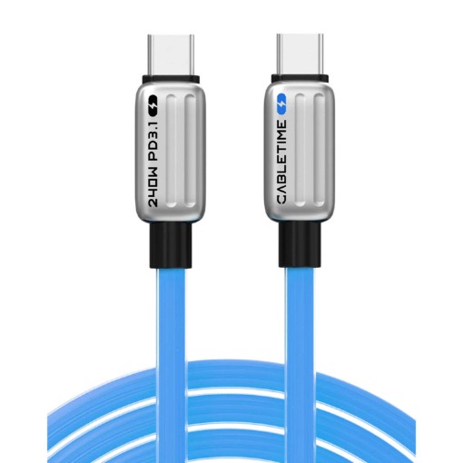 תמונה של כבל CABLETIME USB-C 240W Charging Cable 1m - Blue