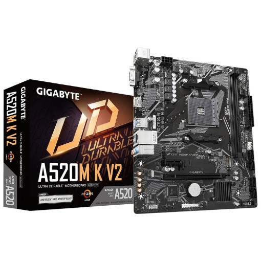 Изображение Материнская плата Gigabyte A520M K V2 Micro ATX с поддержкой процессоров AMD Ryzen™.