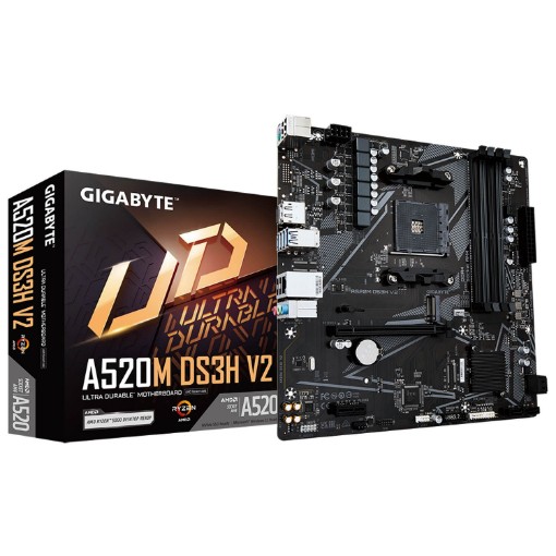 Изображение Материнская плата Gigabyte A520M DS3H V2 Micro ATX с поддержкой процессоров AMD Ryzen™.