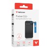 תמונה של כונן SSD נייד Verbatim Pocket SSD בנפח 2TB עם מחזיק מפתחות - צבע שחור/כחול