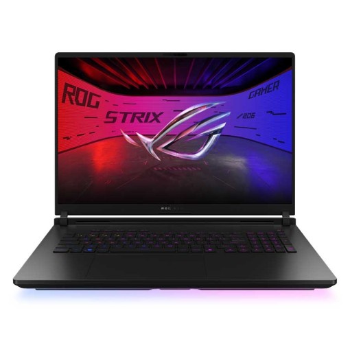 Изображение Игровой ноутбук ASUS ROG Strix SCAR 18 G835LX-SA055 размером 18" черного цвета.