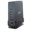 Picture of Docking Station 15 for 1 Protec DM301 in space gray color.