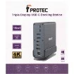 Picture of Docking Station 15 for 1 Protec DM301 in space gray color.