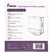 Picture of Docking Station 15 for 1 Protec DM301 in space gray color.