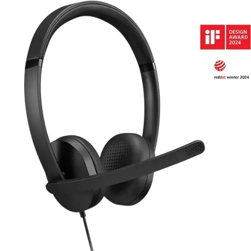Изображение Наушники LENOVO USB-A проводные стереогарнитура Gen 2 4XD1P83425.