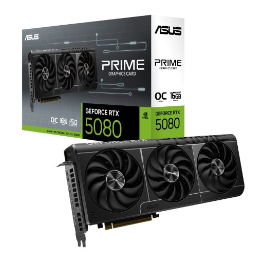 Изображение Видеокарта ASUS PRIME GeForce RTX 5080 OC Edition 16GB GDDR7.