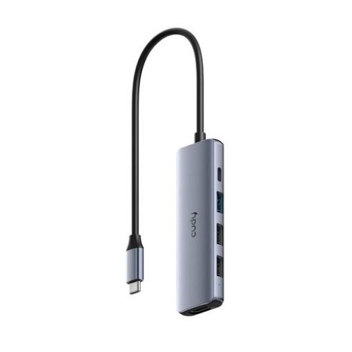 תמונה של רכזת USB-C CUDY UH405 5-in-1 עם HDMI 4K