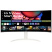 תמונה של מסך מחשב חכם קעור LG 34SR65QC-W MyView 34" WQHD VA - צבע לבן