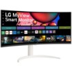תמונה של מסך מחשב חכם קעור LG 34SR65QC-W MyView 34" WQHD VA - צבע לבן