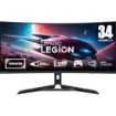 Изображение Изогнутый монитор Lenovo Legion R34w-30 WQHD Ultrawide 180Hz WLED VA 34" 67C7GACBIS - черный.