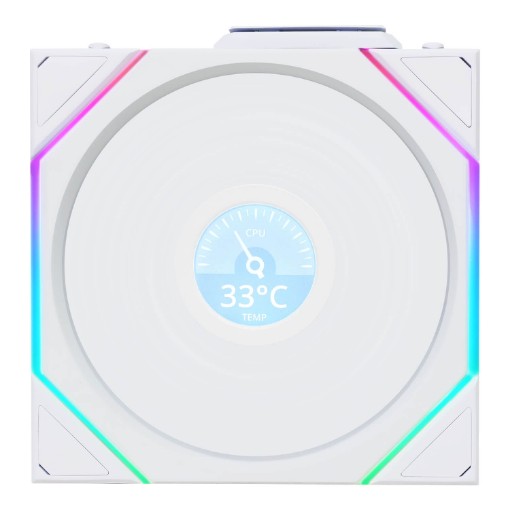 Изображение Вентилятор охлаждения Lian-Li TL120 UNI Wireless LCD 120мм белый 12TLLCD1W1W.