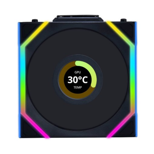 Изображение Вентилятор Lian-Li UNI SL Wireless LCD 120 мм черный 12SLLCD1W1B.