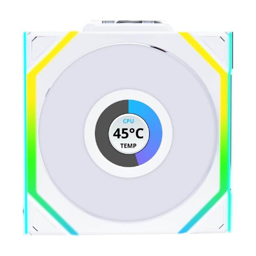תמונה של מאוורר Lian-Li UNI SL Wireless LCD 120mm Reverse White Fan 12RSLLCD1W1W