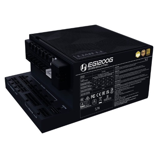 תמונה של ספק כוח Lian-Li EDGE 1200W Gold Black EG1200G-B