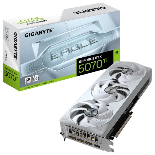 Изображение Видеокарта Gigabyte GeForce RTX 5070 Ti EAGLE OC ICE SFF 16G.
