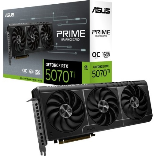 Изображение Видеокарта Asus Prime RTX 5070 Ti 16GB GDDR7 OC Edition 90YV0MF0-M0NA00.