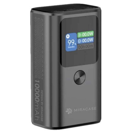 תמונה של מטען נייד מיני 30W 10000mAh וצג Miracase