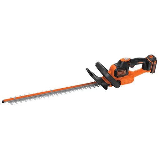 Изображение Black And Decker аккумуляторный триммер для живой изгороди 50 см + батарея 2.0Ah + зарядное устройство Black+Decker GTC18502PC-QW 18V.