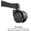 Picture of Ergonomic round bar chair with height adjustment, tilt, and footrest Brateck CH04-12 - black color.