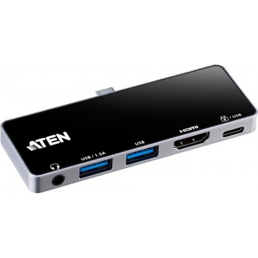 Изображение Док-станция Aten USB-C Travel Dock с передачей питания.