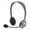 תמונה של אוזניות ומיקרופון Logitech Stereo H110  בצבע כסף